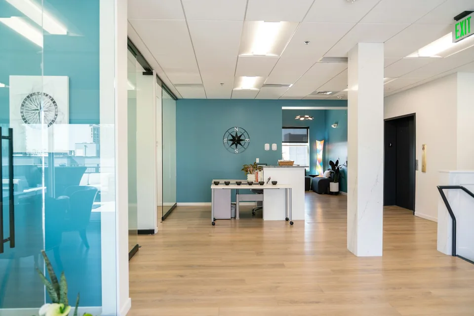 Modern office interior, cleaned and staff-ready