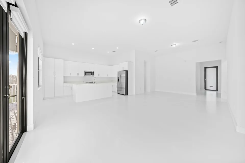 Empty estate interior turned over for sale or move-in