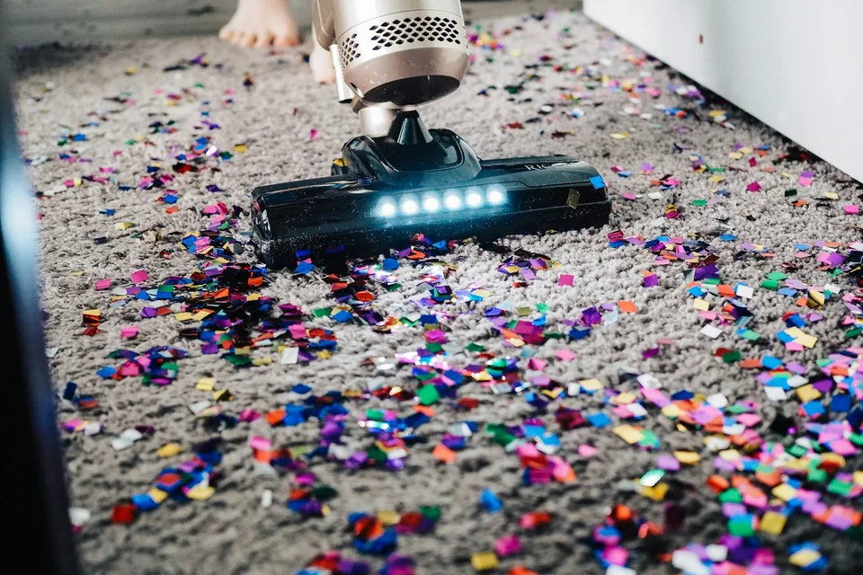 Post-event carpet clean-up on residential flooring